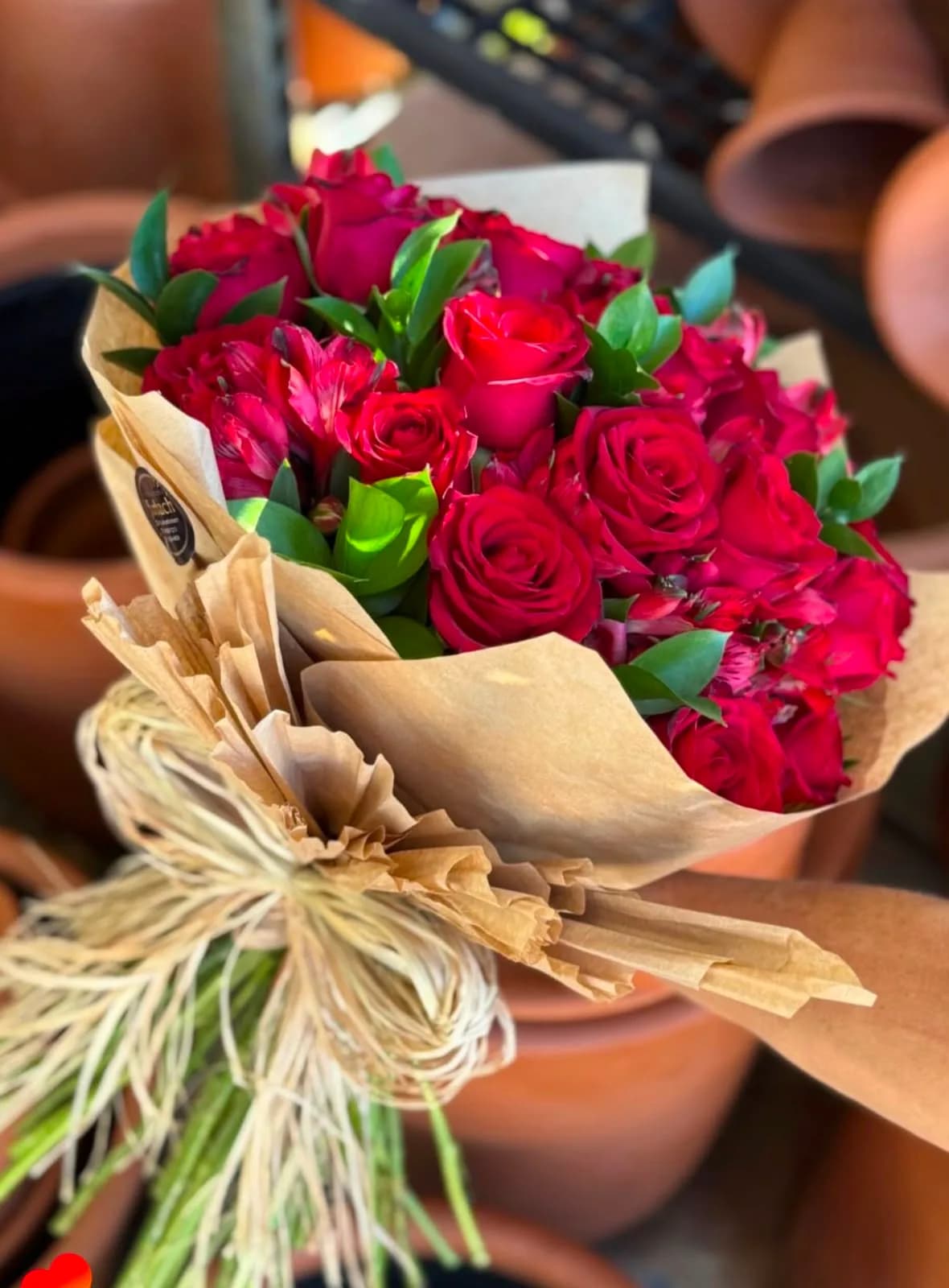 Buquê de Rosas Colombianas com Alstroemérias
